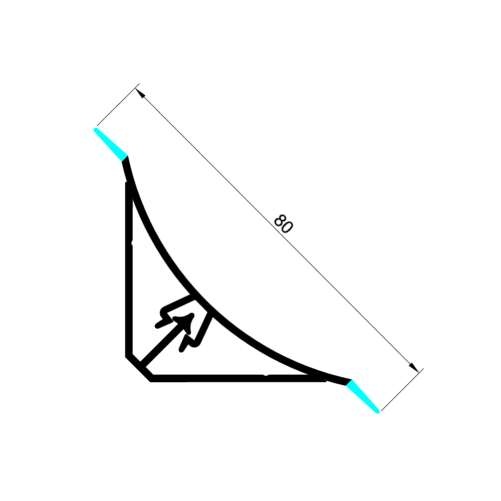 Soğuk Oda Koşe Profili 80lik Köşe 